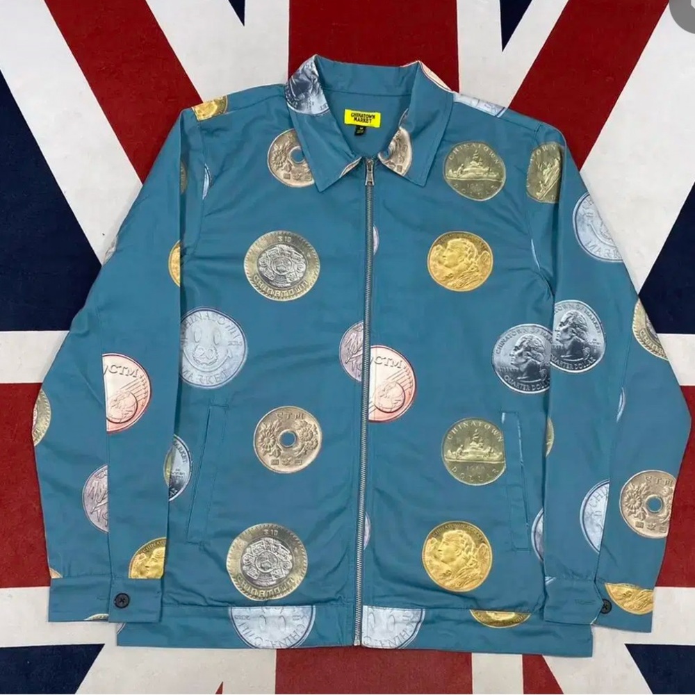 Chinatown market coins work jacket Men’s size L BNWT! UNISEX!